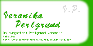 veronika perlgrund business card